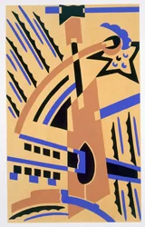 Motiv från Nouvelles Compositions Decoratives, slutet av 1920-talet (pochoirtryck)
